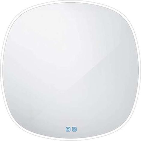 Nimco Miroirs - Miroir avec éclairage LED, 70x70 cm, touches tactiles, aluminium ZP 27001RVX