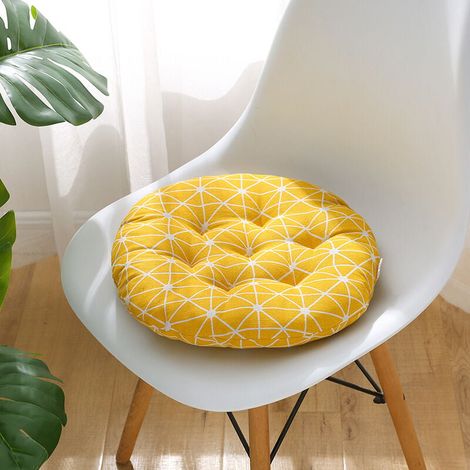 Chair Cushions Set of 4, Chair Cushions, Decorative Chair Cushions, Garden Cushions, Thick Round Cushion - 40 cm Diameter, YMYNY