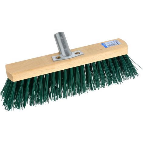 SCOPA DA STRADA 30cm SPAZZATRICE SETOLE RIGIDE OFFICINA GIARDINO ESTERNO GEKO (1/2)