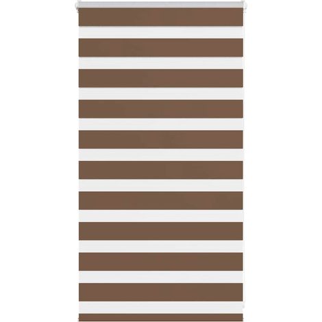 Doppelrollo Braun 80x100 cm Stoffbreite 75,9 cm Polyester
