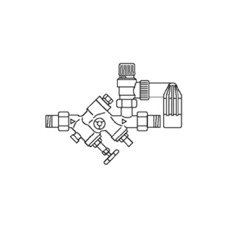 Vaillant Grupo de seguridad de acumulador para acumulador de más de 200 l, 10 bar, R 3/4, 305827