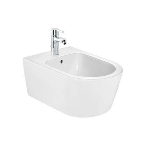 Roca Inspira - Bidet suspendu, avec trop-plein, trou pour robinetterie, blanc A357525000 (1/5)
