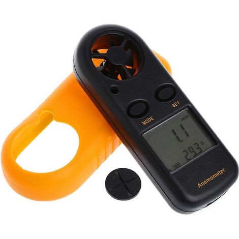 L'anémomètre numérique miniature GM816 avec rétroéclairage LCD mesure la vitesse du vent et la température. (1/5)
