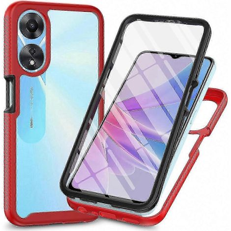 Oppo A78 5G Handyhülle, verstärkter Stoßschutz, 3-in-1 Hybridhülle aus PC und TPU, inklusive PET-Displayschutzfolie (1/5)
