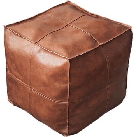Housse de tabouret vide, repose-pieds, pouf de rangement, housse de repose-pieds décorative haut de gamme, style lounge sous (1/3)