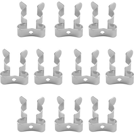 Support ressort, 10 pièces, 19mm, acier manganèse, pour abri (1/5)