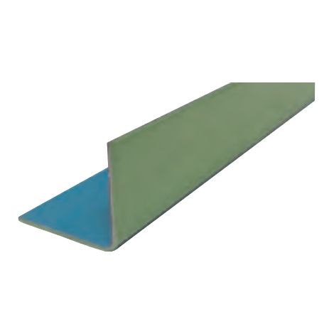 Cornière tôle colaminée - Face PVC à l'intérieur