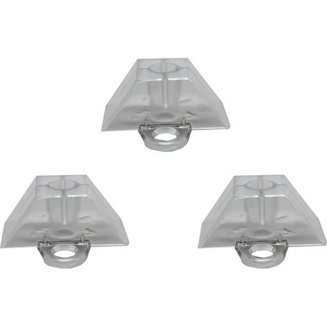 50 Cales de fixation pour plaque nervurée à onde GRECA - Coloris - Translucide
