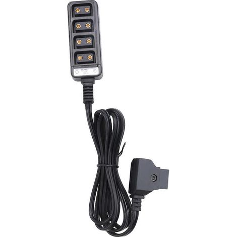 Distributeur d'alimentation caméra P-Tap femelle 4 ports vers mâle D-Tap, répartiteur de courant pour équipement vidéo, connecteur multiple, boîtier robuste. (1/5)