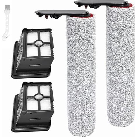Passende Ersatzwalzenbürsten für den Dreame H15 Pro Heat Nass- und Trockensauger, 2 rotierende Ersatzbürsten + 2 Ersatzfilter + 1 Reinigungsbürste