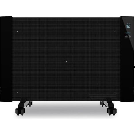 2000 W Flachheizkörper aus Glimmer mit Temperaturregler und Fernbedienung.
