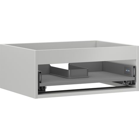 Mexen Box-A corpo del mobile per lavabo 60 cm, 1 cassetto, grigio opaco - 91AX0-0600-235-1-62 (1/4)