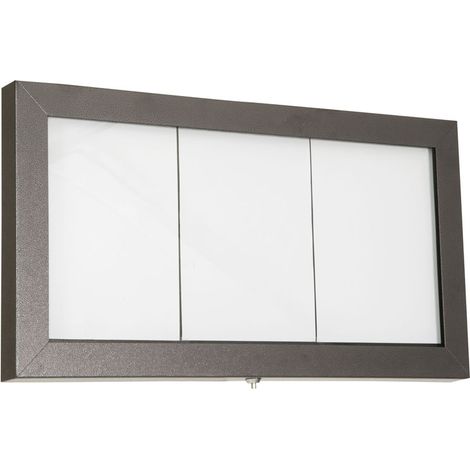 Présentoir LED - acier galvanisé  - présente 3xpages A4 - Securit (1/5)