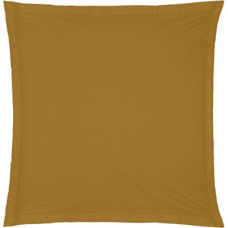 Taie d'Oreiller "Percale" 63x63cm Mordoré (1/2)