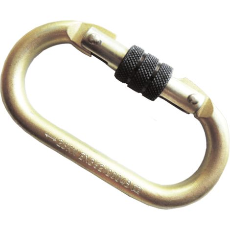 Mousqueton de sécurité à vis Ø10mm