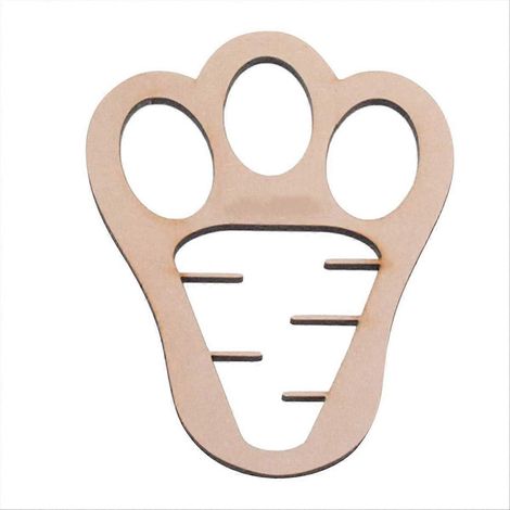 Bannières de Pâques pour la décoration de cheminée et d'escalier, empreinte de lapin de Pâques (1/5)