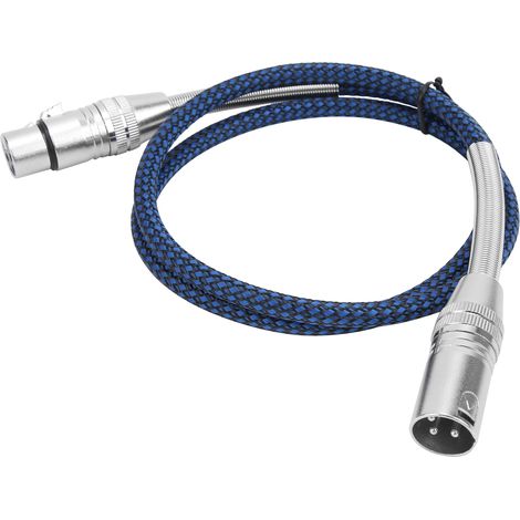 Câble micro cuivre sans oxygène XLR mâle-femelle 20m, fil équilibré pour caméra vidéo, mixeur, amplificateur audio, connexion studio haute fidélité. (1/5)
