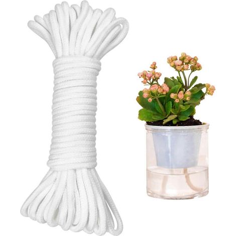 Corde en coton pour arrosage automatique des plantes mèche capillaire pour plantes d'intérieur en pot - 1 pièce (1/4)