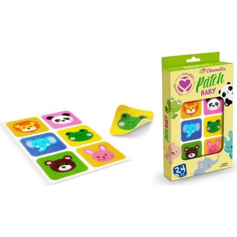 TrAdE Shop Traesio - Patch Citronella Baby Cartoon 24 Pezzi Antizanzare Bambini In Display - (1/2)
