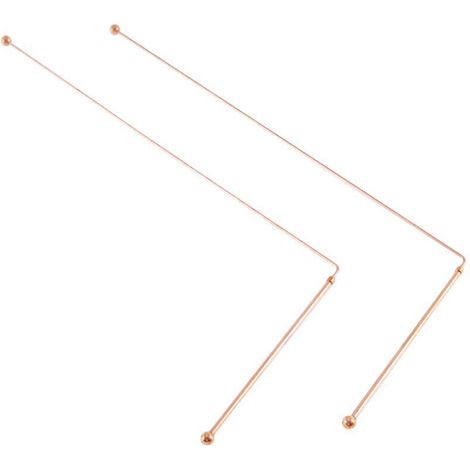 Tiges de Radiesthésie en Cuivre Pur 99,9 pour Détection d'Eau et d'Énergie avec Double Plongée (1/4)
