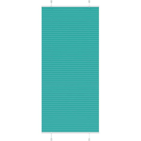 Plissee Petrolgrün 95x200 cm Stoffbreite 94,4 cm Polyester