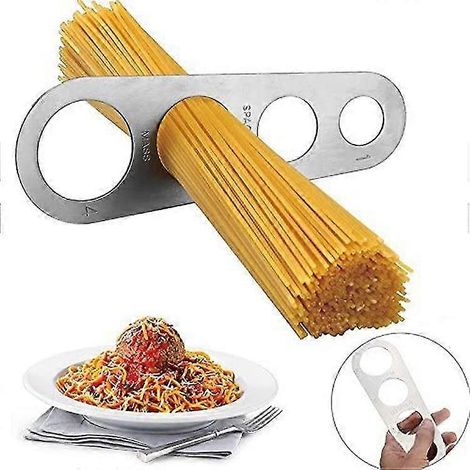 Mesureur à spaghetti, outil de mesure de cuisine avec 4 trous de mesure (mesure jusqu'à quatre portions adultes) (1/4)