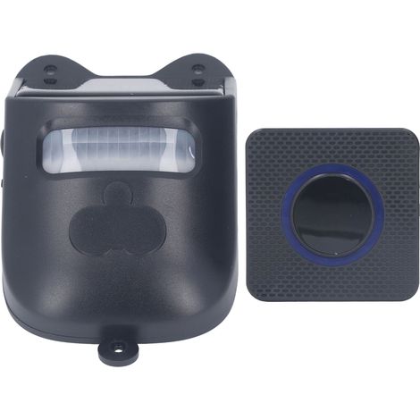 Sonnette sans fil solaire avec détecteur de mouvement - Alarme extérieure pour maison, jardin et camping, rechargeable par énergie solaire (1/5)