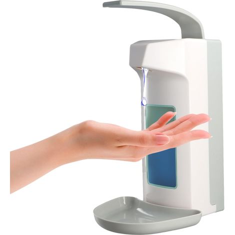 Distributeur Savon 500ml Mural Coudé Plateau (1/4)