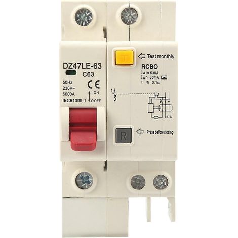 DZ47LE63 1P+N Miniatur-Leistungsschalter für den Hausgebrauch (Fehlerstromschutzschalter)