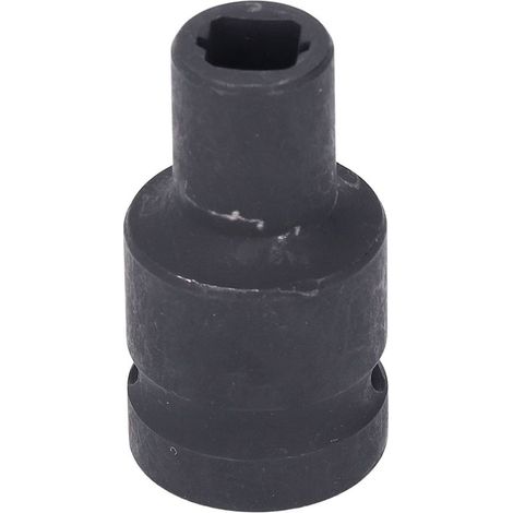 Douille de taraudage carrée M12 en acier au chrome-molybdène, entraînement 1/2 pouce, à ressort, pour clé à main électrique et pneumatique. (1/5)