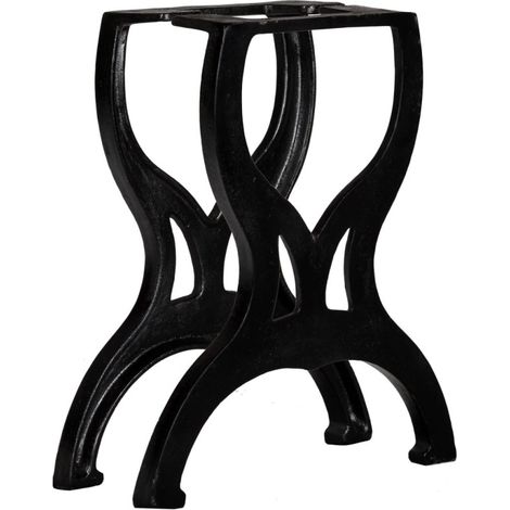 vidaXL Bench Legs 2 pcs X-Frame Cast Iron (1/5)