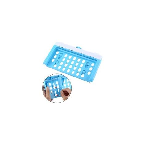 Support de sac poubelle pliable en plastique, rack de rangement déchets pour cuisine –