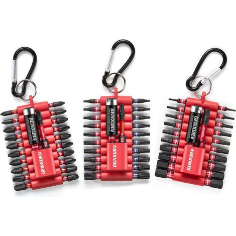 Schlagfester Schrauberbit-Satz 66tlg. S2 Stahl PH PZ TX Hex 25/50mm 1/4" mit Halter (1/5)