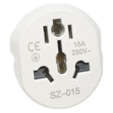 Adaptateur de prise UE Corée 16 A 250 V Adaptateur de voyage Convertisseur 2 prises rondes Haute qualité Universel AU US UK (1/5)