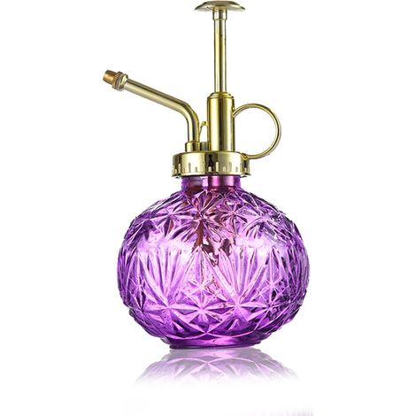 1 Vaporisateur, Verre, Pompe supérieure, 240ml, Buse dorée, Jardinage, Nettoyage