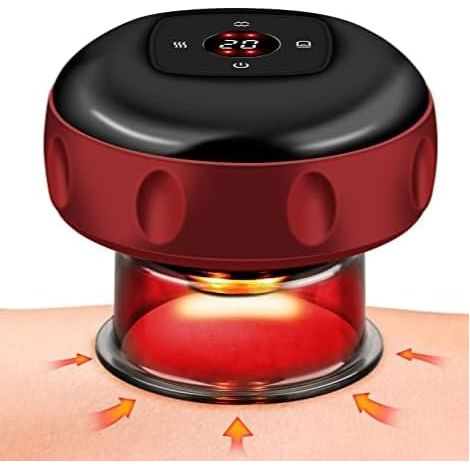 Ensemble de thérapie par ventouses dynamiques intelligentes, appareil de massage anti-cellulite 3 en 1, outil de massage Gua Sha, 12 niveaux de température-AquaForge (1/2)