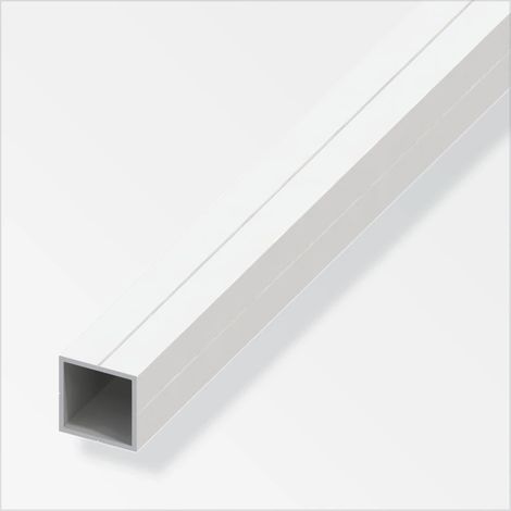 tubo quadrato 11,5x1 pvc bianco - 1 metro.