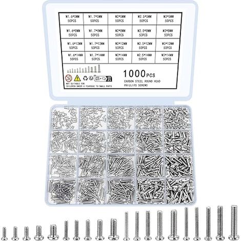Micro Screw Repair Screws Small Mini Cylinder Head Screws for Electronic Laptop Glasses M1.6 M1.7 M2 M2.5 M3 (1/5)