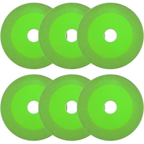 6 pièces Disque Coupe Verre, Disque Diamant Carrelage, Disque Carrelage pour Bouteille, Porcelaine, Jade, Granit, Verre (1/4)