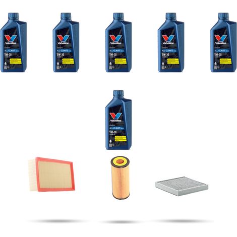 Kit tagliando 3 FILTRI e 6L OLIO compatibile con Porsche Cayenne II (958) 3.0 Hybrid 306Kw dal 2011 (1/5)