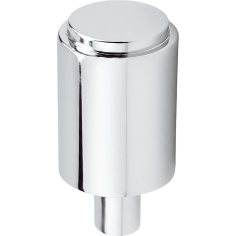 Bouton tirette de commande vidage évier NICOLL 532T, M6, laiton chromé, 45 x 25 mm