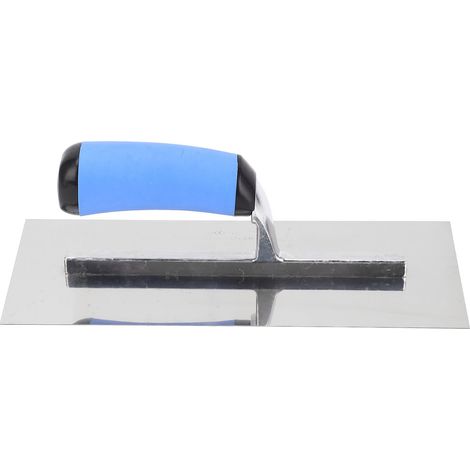 Lisseuse plâtre manche ergonomique acier inoxydable épaissi pour maçonnerie finition 280x115mm (1/5)