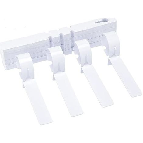 100 pièces etiquette jardin,etiquette plante,étiquettes pour arbre, 2 x 21 cm etiquette potager plastique,blanc (1/5)