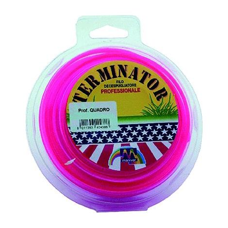 Filo Nylon Decespugliatore 'Terminator' Profilo Quadro Mm 4 - Mt 10