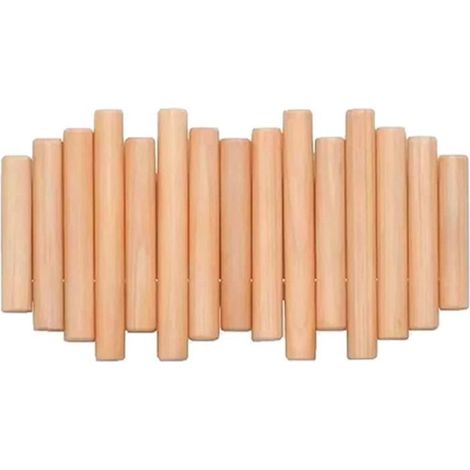 Support Mural avec Crochets Pliants Support en Bois Moderne Parfait pour Accrocher des Manteaux, des Parapluies, des Serviettes et (1/4)