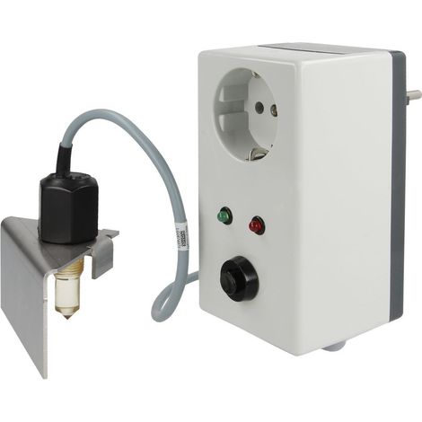 Le Sanitaire – Détecteur d'inondation avec capteur optique – Alimentation électrique – Alarme acoustique et voyant LED – Pour tous liquides