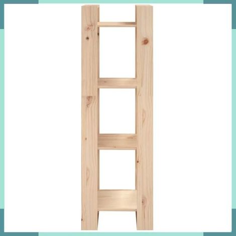 813864 Bibliothèque/Séparateur de pièce 41x35x125 cm pin massif (1/5)
