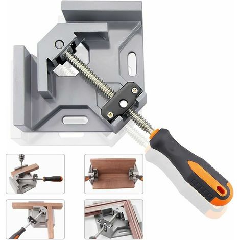 SHINING HOUSE Orangefarbener Griff, Einzelgriff, 90-Grad-Winkelklemme, Schnellwinkelklemme, Einzelgriff-Verbindung, geeigneter Hardware-Werkzeugraum (1/5)
