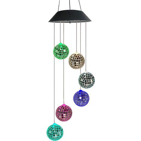 Boules solaires décoratives d'extérieur, ambiance chaleureuse, pour jardin et terrasse, décorations de Noël, jolies couleurs (1/5)