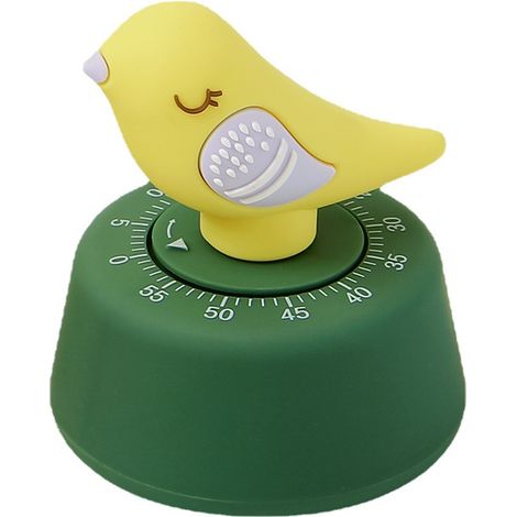 Lntyq Küchentimer - Countdown - 60 Minuten - Mechanische Erinnerung - Grün (1/3)